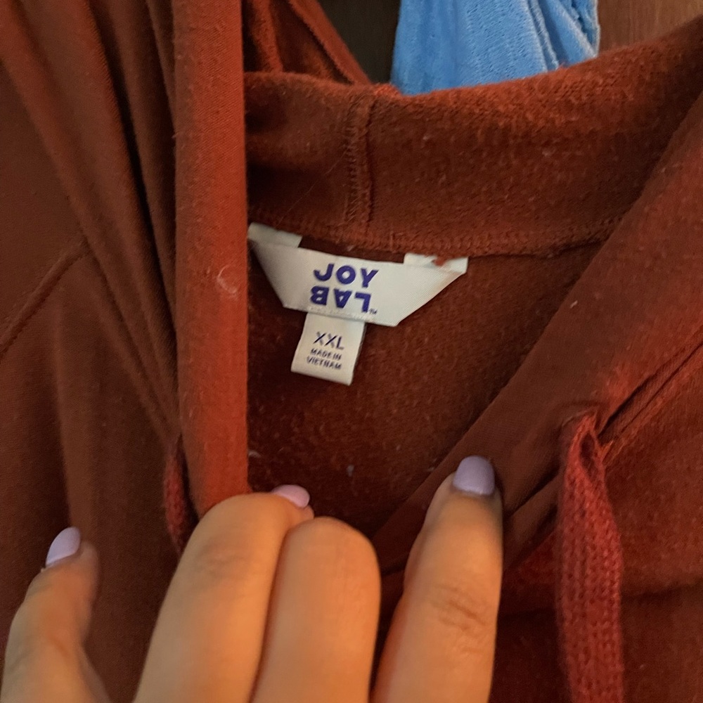 XXL ORANGE joylab cropped hoodie